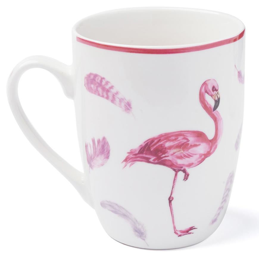 Levně Porcelánový hrníček Flamingo 340ml