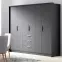 Šatní skříň Bangkok 255cm Grafit,3