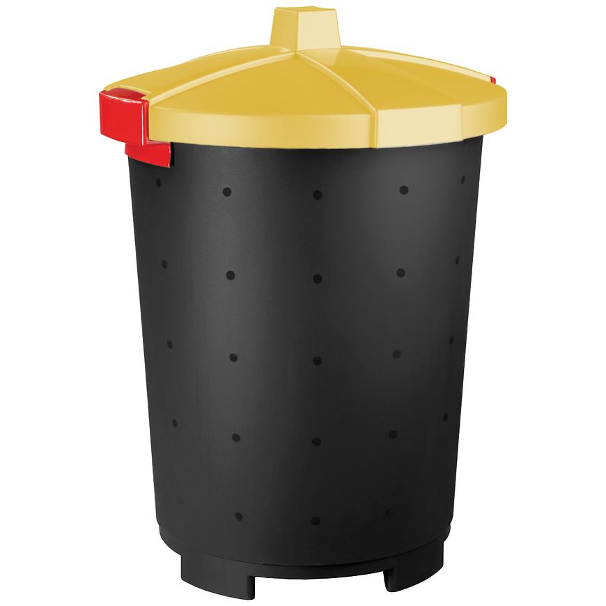 Odpadkový koš 65l Mattis žlutý