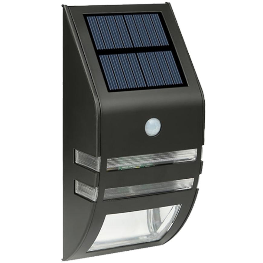 Levně Solární svítidlo LED s pohybovým čidlem černé TR 618