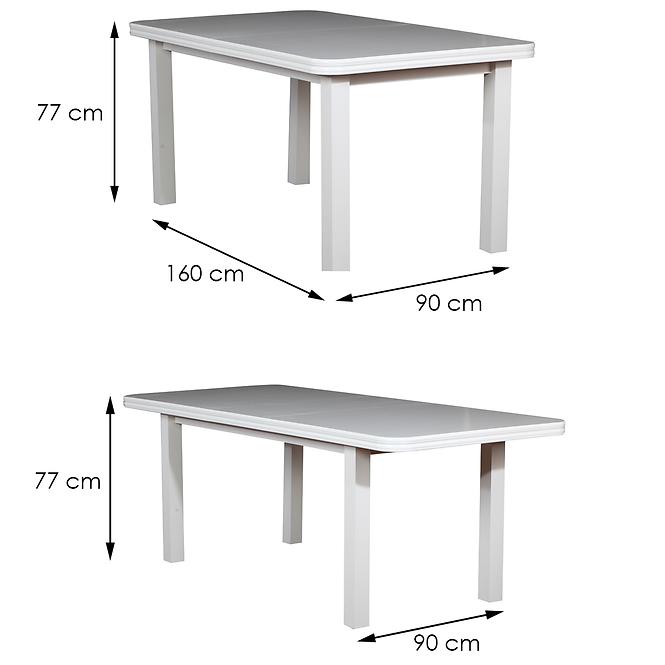 Stůl St14 160x90+40 Bílý
