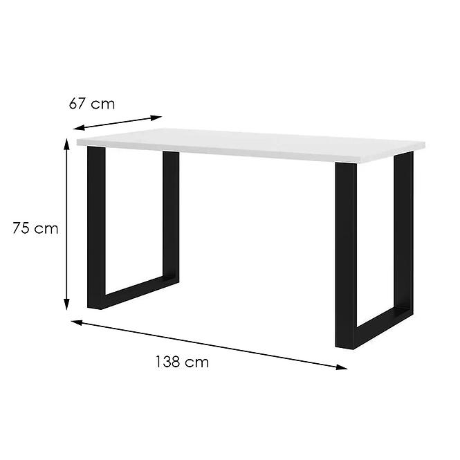 Stůl Imperial 138x67-Bílý                             