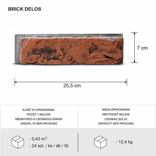 Kámen Brick Delos Bal=0,43m2