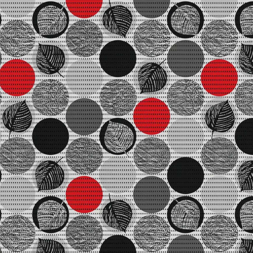 Podložka do koupelny 271-3161 Dots Red 65x15