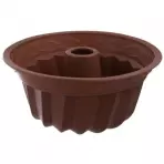 Silikonová forma bábovka hnědá
