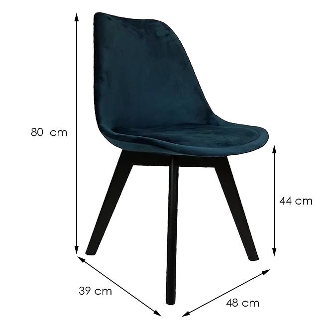 Židle Mia Black Granát,5