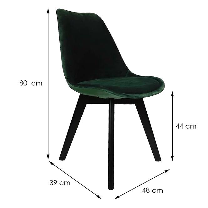 Židle Mia Black Zelená