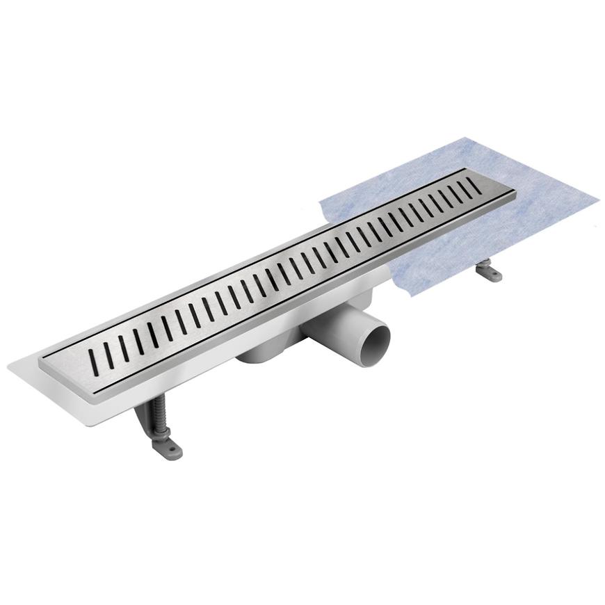 Sprchový žlab liniový pásky Inox 800