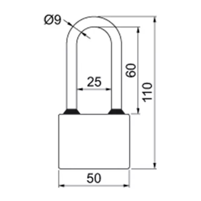 Visací zámek RV.OVAL.52.PL,2