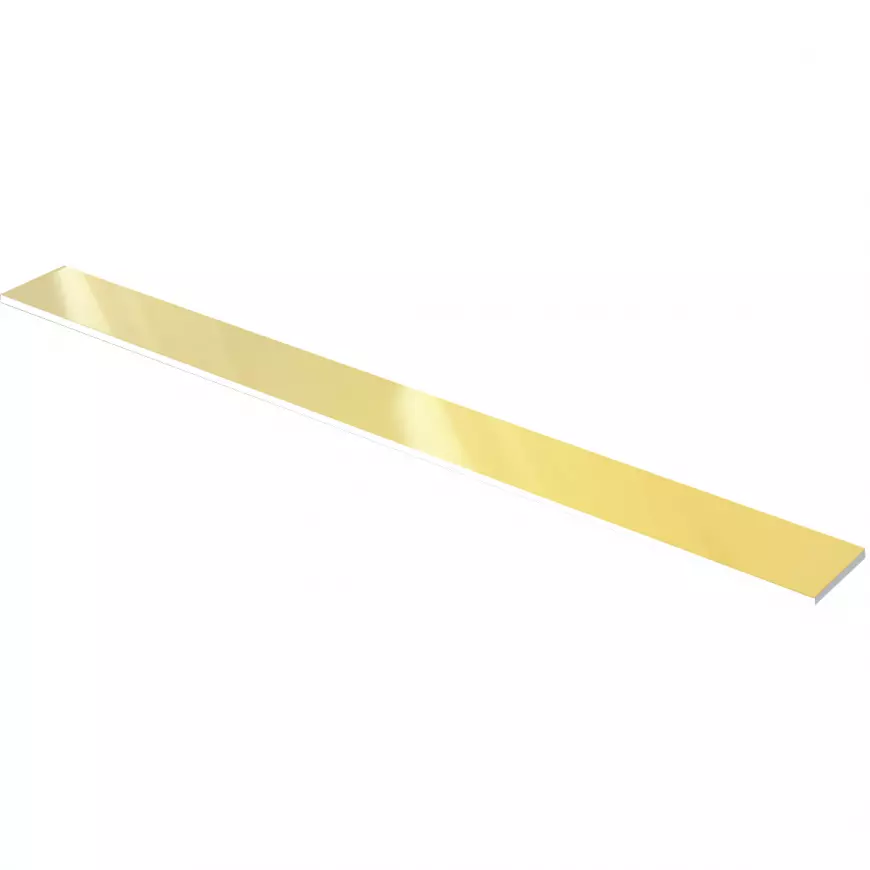 Lišta kovová Inox Gold Super Mirror 5/120