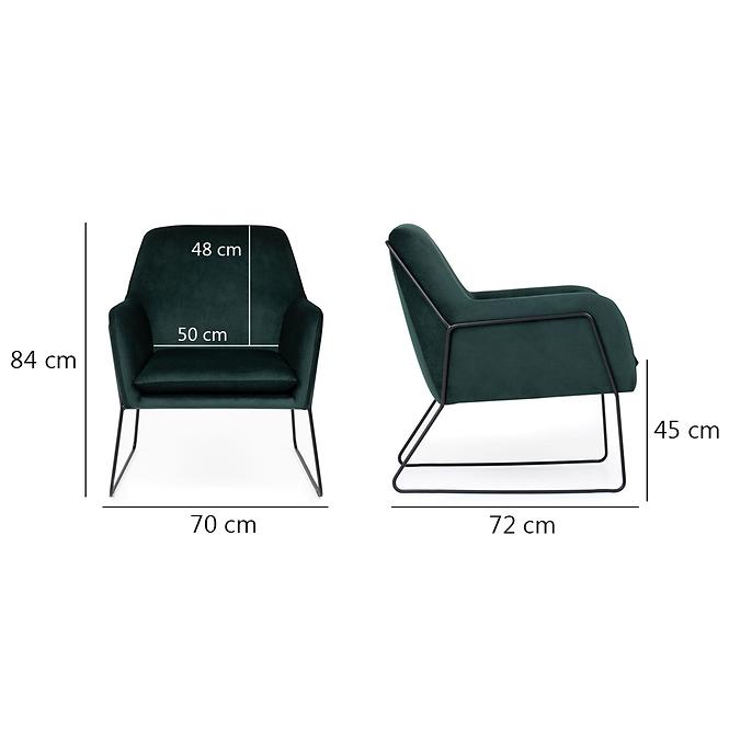 Kreslo Milan Bluvel 78/cierne,8