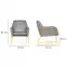 Kreslo Milan Bluvel 14/zlate,7