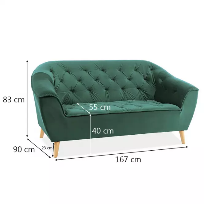 Sofa Galaxy Bluvel 78/prírodné,3