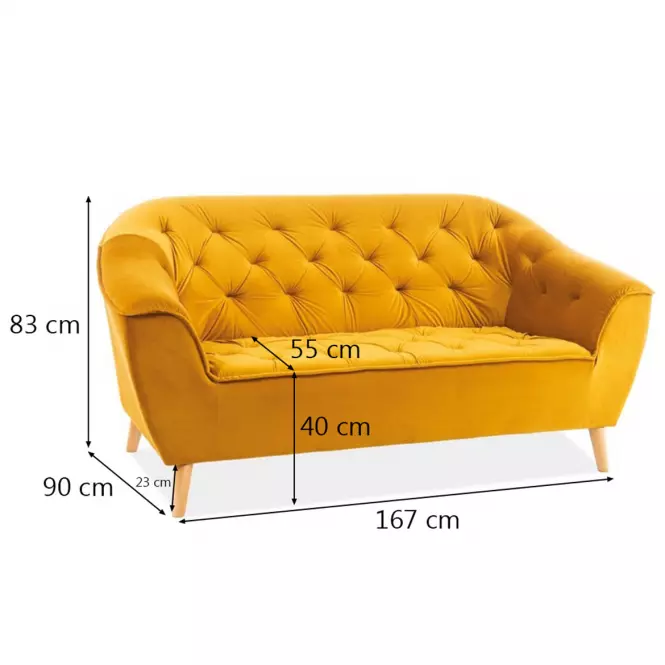 Sofa Galaxy Bluvel 68/prírodné,3