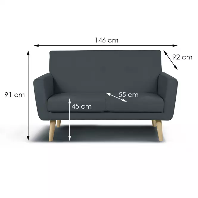 Sofa Kair 2 Amore 32/prírodné,2