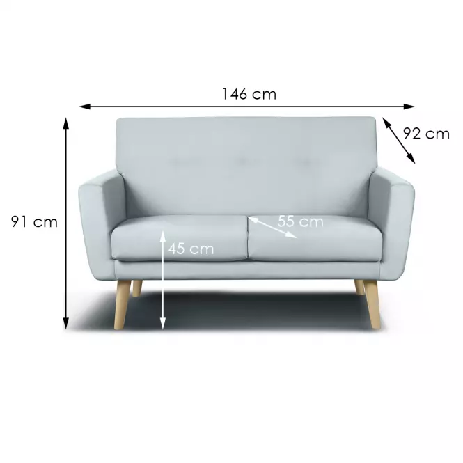 Sofa Kair 2 Amore 21/prírodné,2