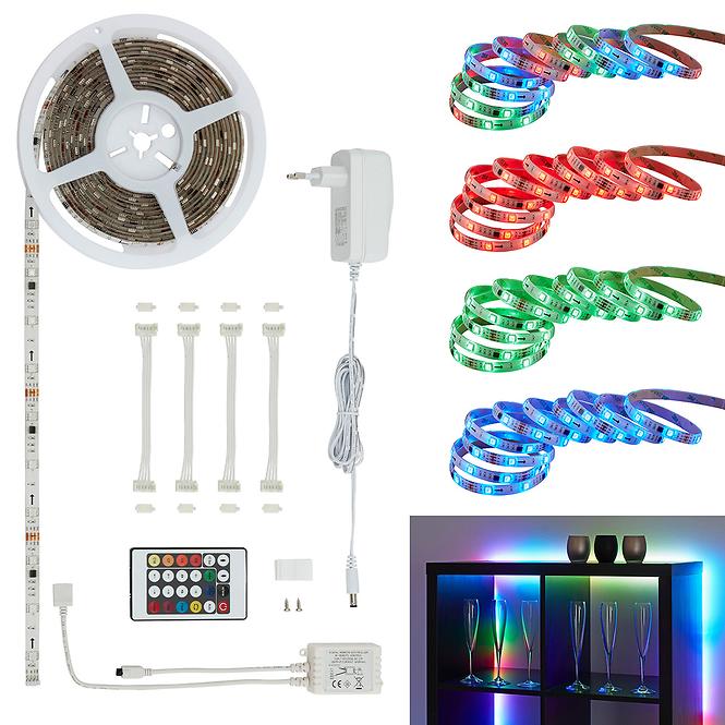Flexibilní RGB-LED pásek, digitalní, 150x RGB-LED, délka 5m