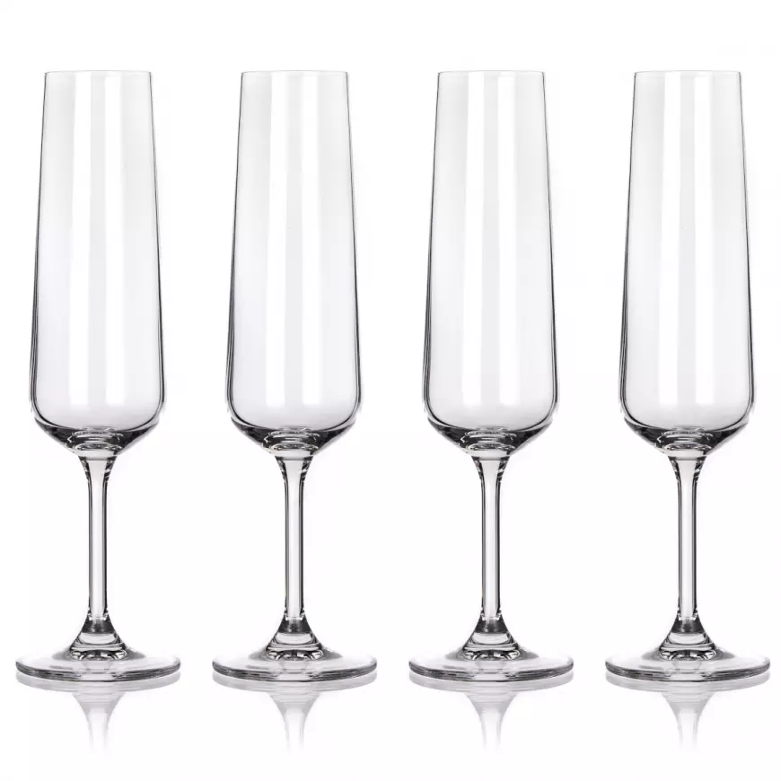 Skleničky na šampaňské 4ks Marta 205ml 02b4g008205-4