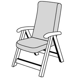 Polstr na židli a křeslo CLASSIC 2917 vysoký
