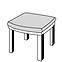 Polstr na židli  - monoblok SPOT 7104,2