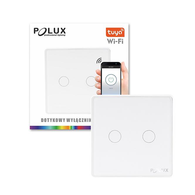 Wi-Fi Smart vypínač dvojitý Polux, bílý
