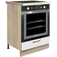 Kuchyňská Skříňka Favorit 17D Sonoma/White/Ribbeck