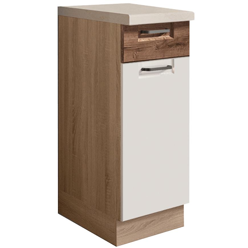 Kuchyňská Skříňka Favorit 1D Sonoma/White/Ribbeck/Ribbeck