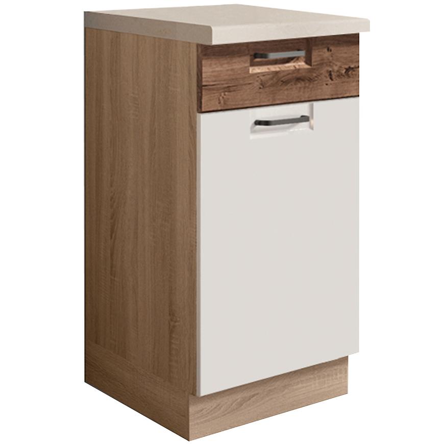 Kuchyňská Skříňka Favorit 2D Sonoma/White/Ribbeck