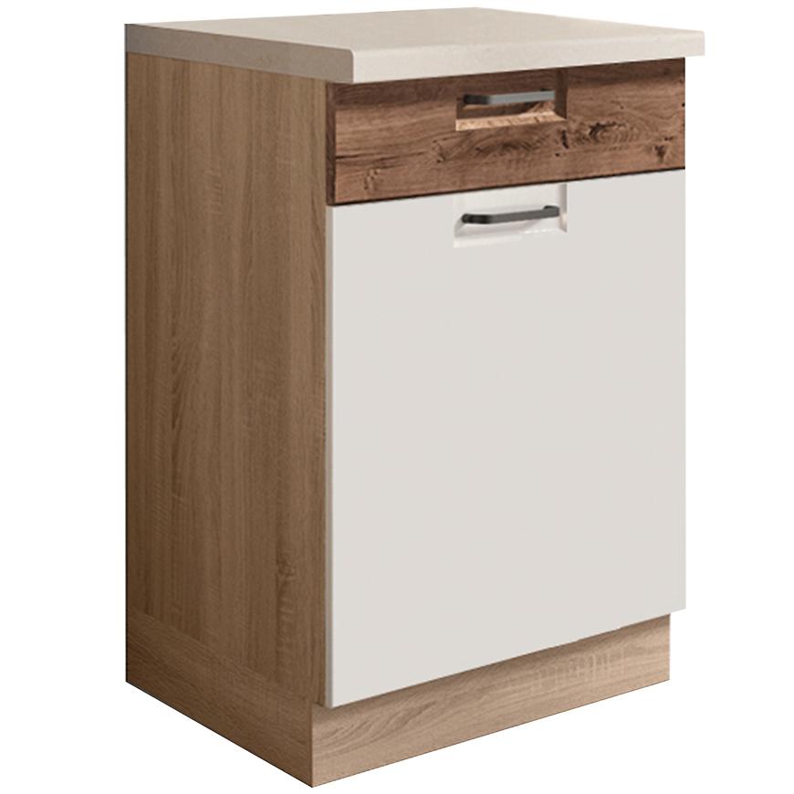Kuchyňská Skříňka Favorit 4D Sonoma/White/Ribbeck