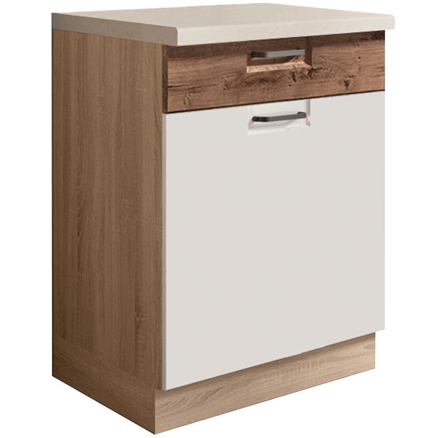 Kuchyňská Skříňka Favorit 5D Sonoma/White/Ribbeck