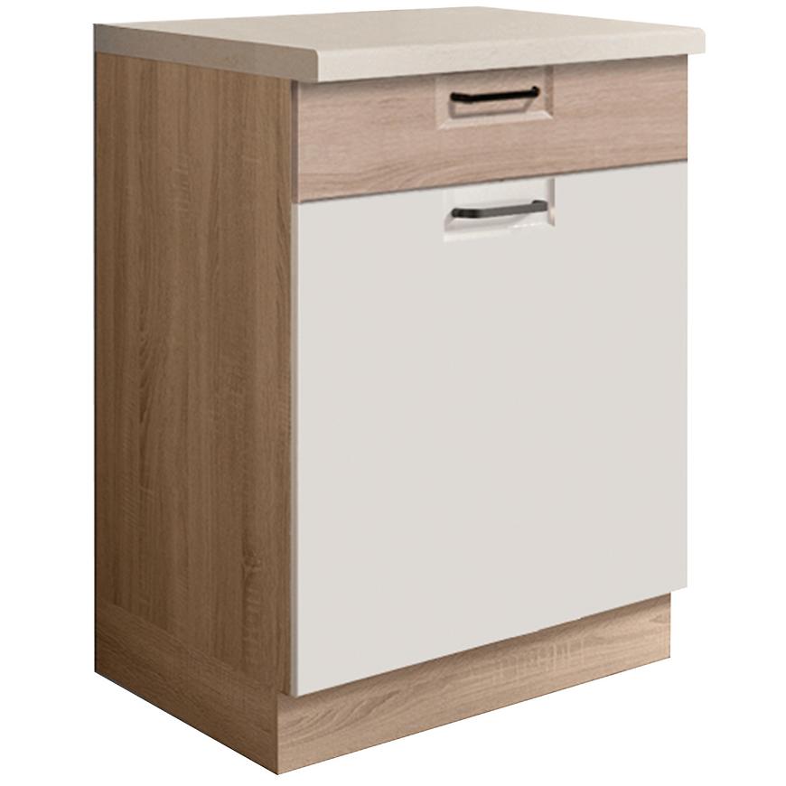 Kuchyňská Skříňka Favorit  5D Sonoma/White/Sonoma