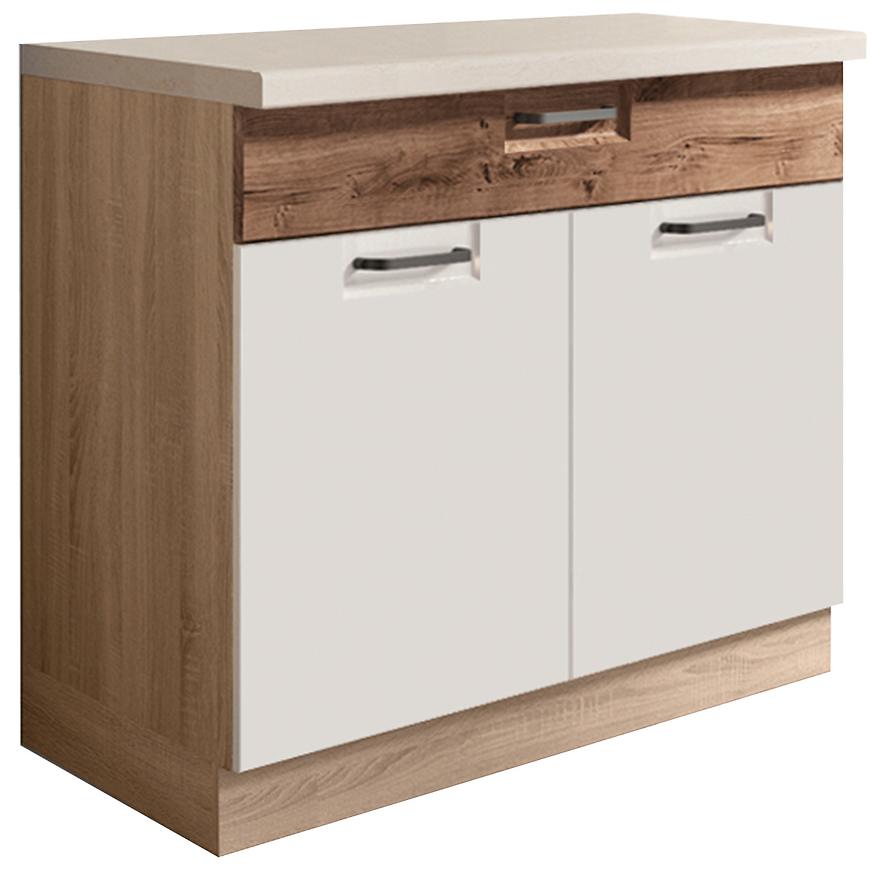 Kuchyňská Skříňka Favorit 7D Sonoma/White/Ribbeck