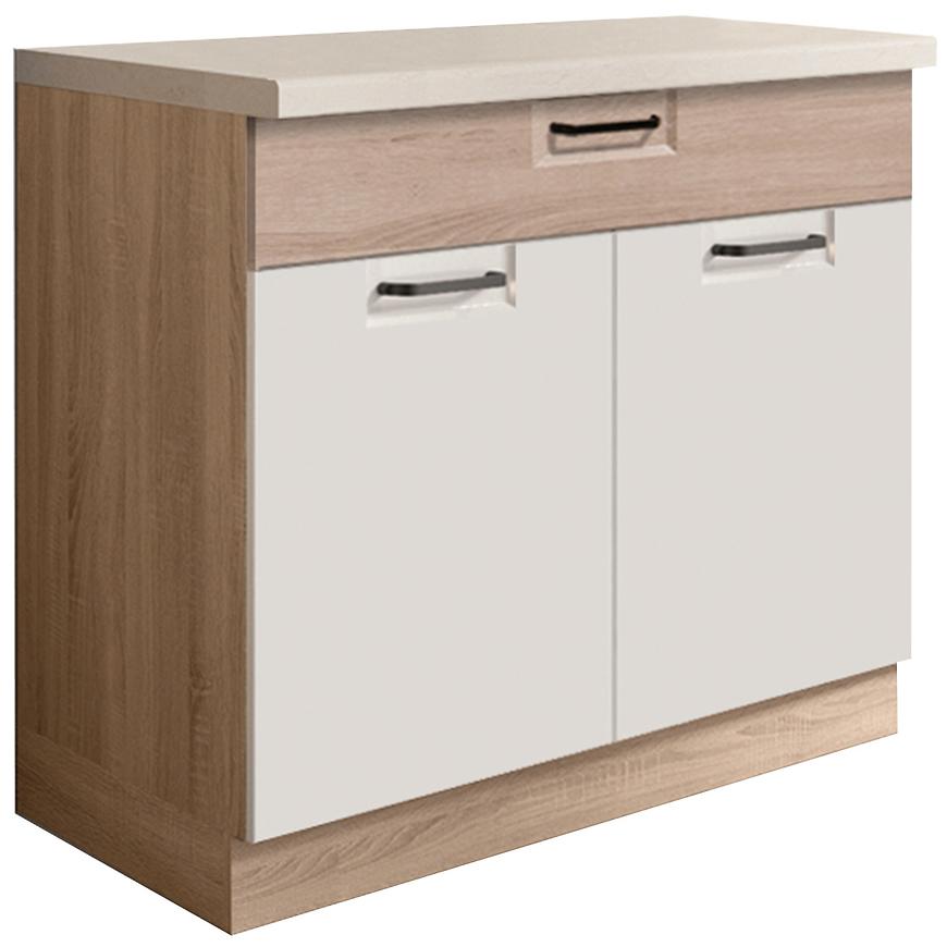 Kuchyňská Skříňka Favorit  7D Sonoma/White/Sonoma