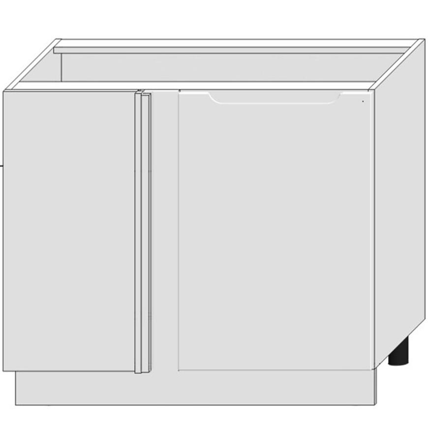 Kuchyňská skříňka Zoya Dnp Pl bílý puntík/bílá