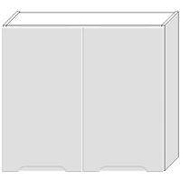 Kuchyňská skříňka Zoya W80 bílý puntík/bílá