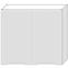 Kuchyňská skříňka Zoya W80 bílý puntík/bílá