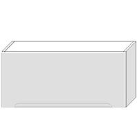 Kuchyňská skříňka Zoya W80okgr/560 bílý puntík/bílá