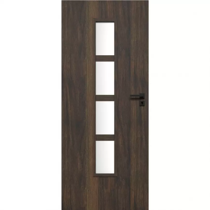 Interiérové dveře Arte 4*4 60L tmavý colum 363