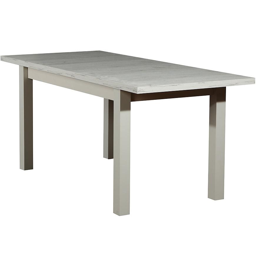 Stůl St28 140x80+40 L Dub Craft Bílý