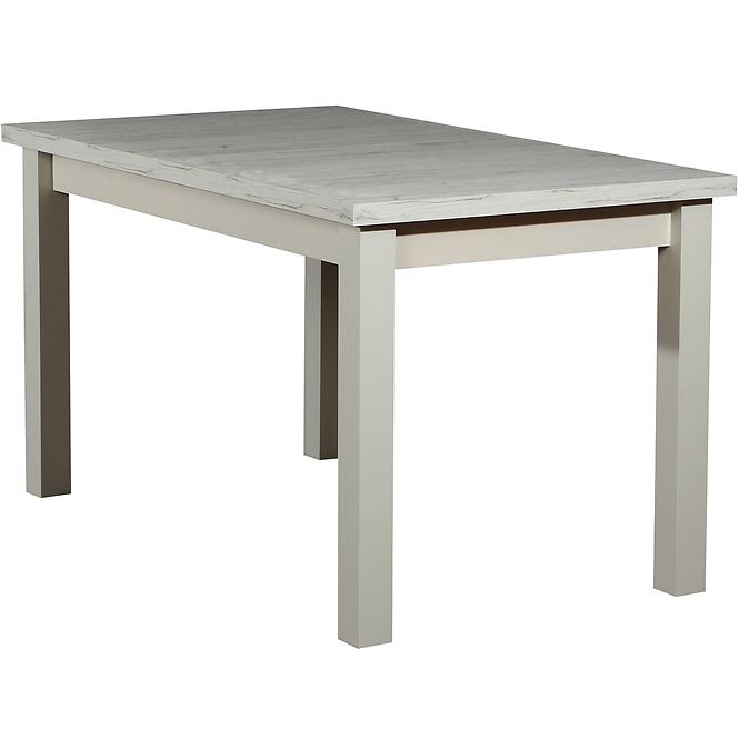 Stůl St28 140x80+40 L Dub Craft Bílý