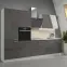 Kuchyňská Skříňka Lara 50zl 1f Bb Mdf Šedá Lesk,8