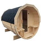Venkovní sudová sauna s terasou 2,4 m
