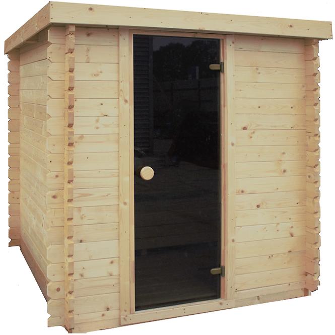 Venkovní hranatá sauna 2x2 m
