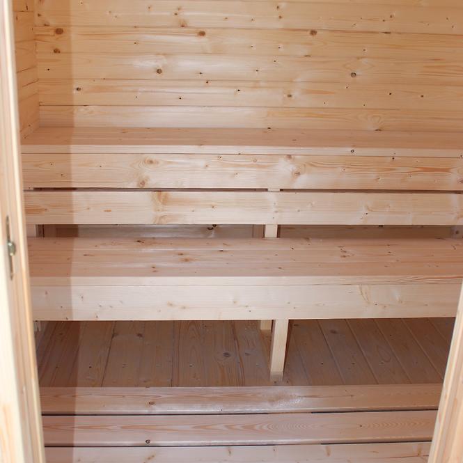 Venkovní hranatá sauna 2x2 m,6