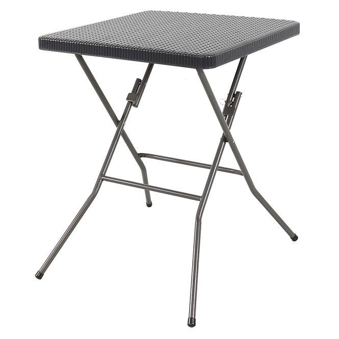 Souprava čtvercový stůl + 2 židle grafitová,5