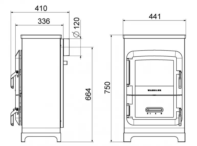 Krbová kamna TRENDY 6 cashmere 6kW