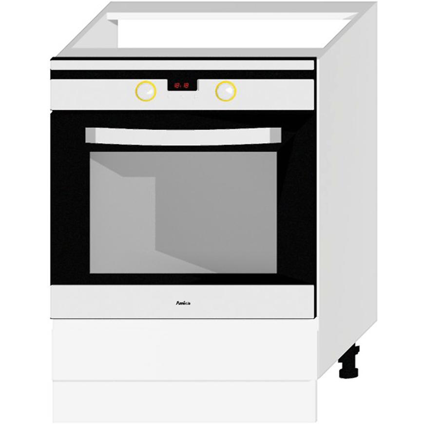 Kuchyňská skříňka Livia DK60 bílý puntík mat