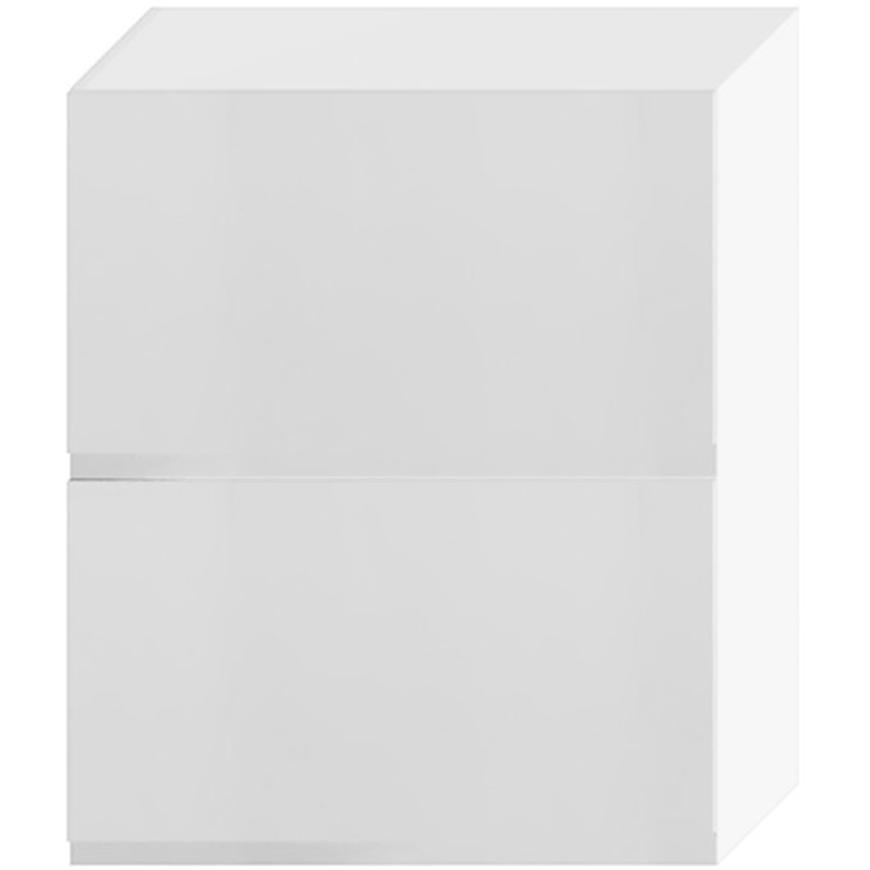 Kuchyňská skříňka Livia W60grf/2 světle šedá mat/bílá
