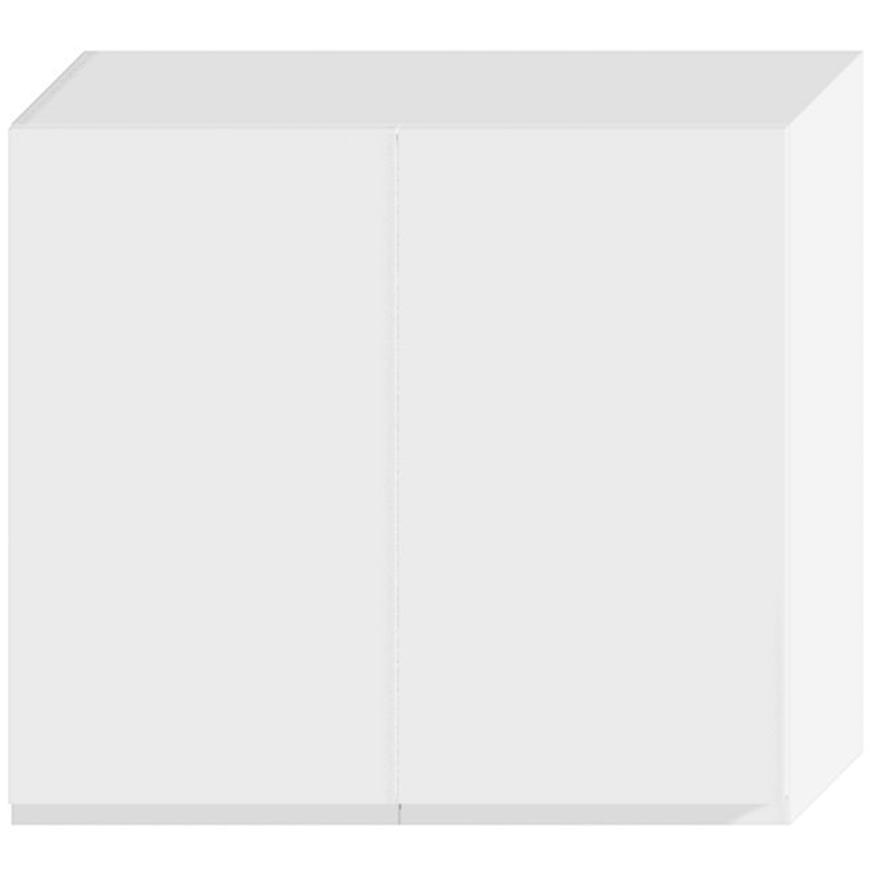 Kuchyňská skříňka Livia W80SU ALU bílý puntík mat