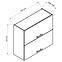 Kuchyňská skříňka Livia W80GRF/2 bílý puntík mat,2